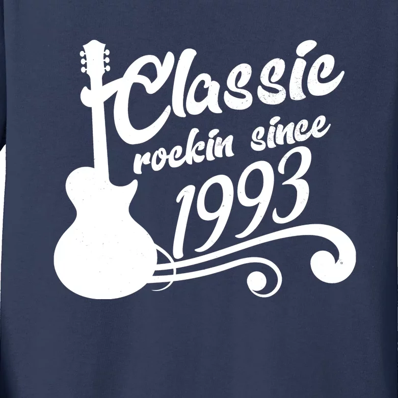 30th Birthday Classic Rockin Since 1993 Kids Long Sleeve Shirt