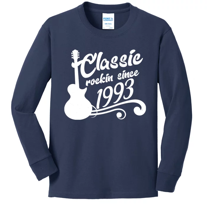 30th Birthday Classic Rockin Since 1993 Kids Long Sleeve Shirt