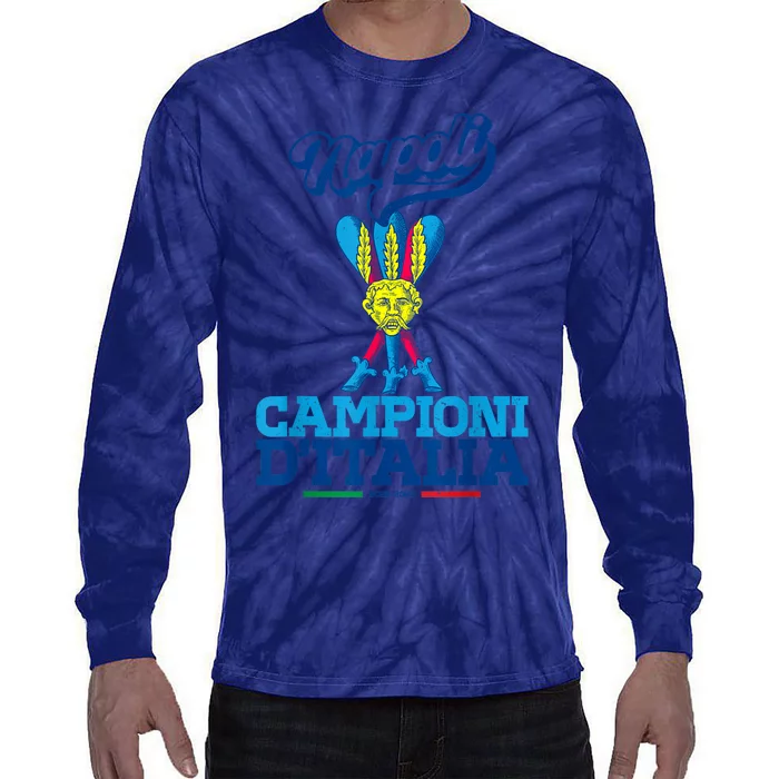 3 Bastoni Campioni DItalia Napoli Tifosi Napoletani 1926 Tie-Dye Long Sleeve Shirt