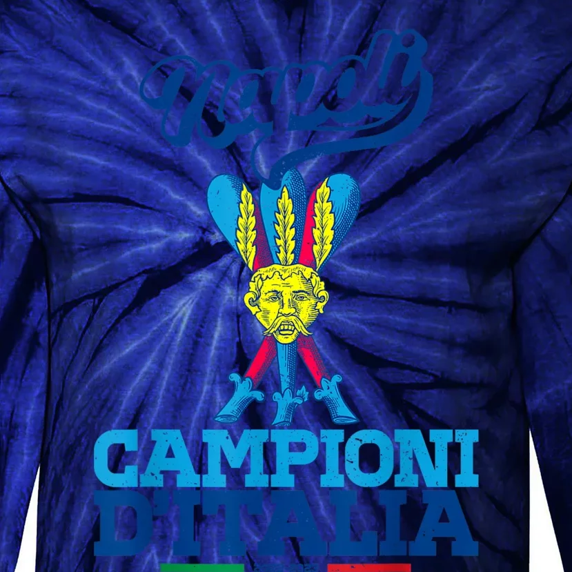 3 Bastoni Campioni DItalia Napoli Tifosi Napoletani 1926 Tie-Dye Long Sleeve Shirt