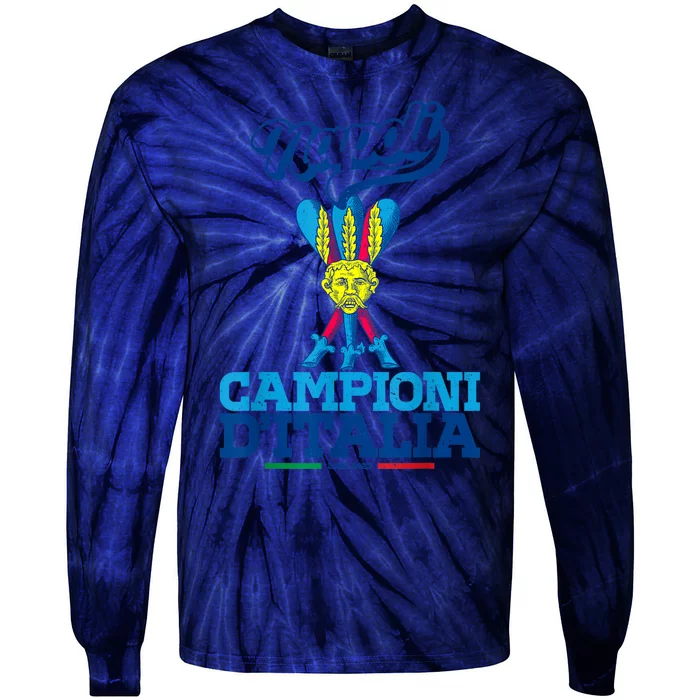 3 Bastoni Campioni DItalia Napoli Tifosi Napoletani 1926 Tie-Dye Long Sleeve Shirt