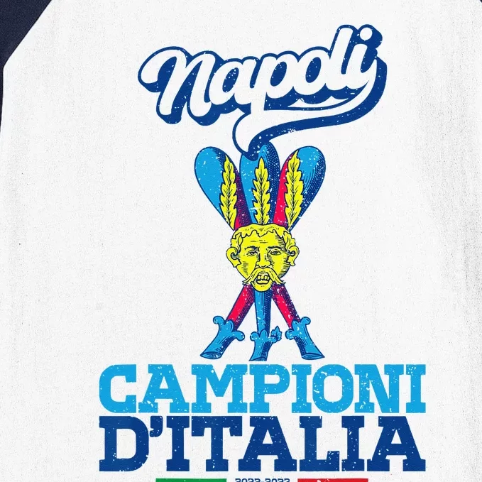 3 Bastoni Campioni d'Italia Napoli Tifosi Napoletani 1926 Baseball Sleeve Shirt