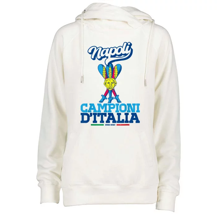 3 Bastoni Campioni DItalia Napoli Tifosi Napoletani 1926 Womens Funnel Neck Pullover Hood