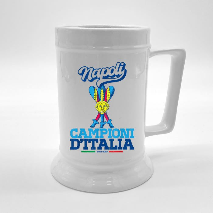 3 Bastoni Campioni DItalia Napoli Tifosi Napoletani 1926 Front & Back Beer Stein