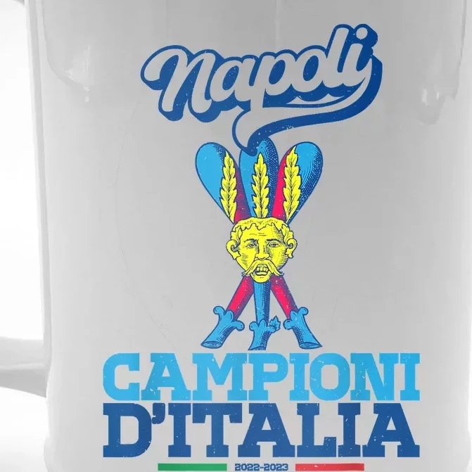 3 Bastoni Campioni DItalia Napoli Tifosi Napoletani 1926 Front & Back Beer Stein