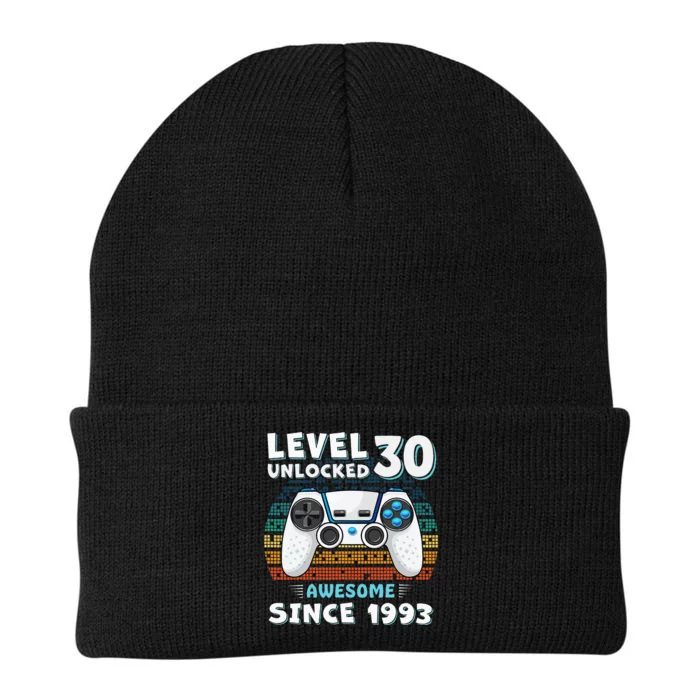 30 Birthday Decorations Gamer Men Video 1993 30th Birthday Knit Cap Winter Beanie