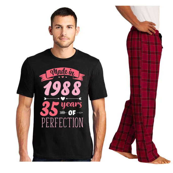 35 Birthday Decorations Women Female 35th BDay 1988 Birthday Pajama Set