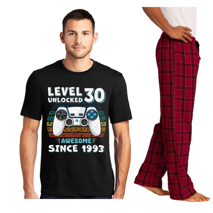 30 Birthday Decorations Gamer Men Video 1993 30th Birthday Pajama Set