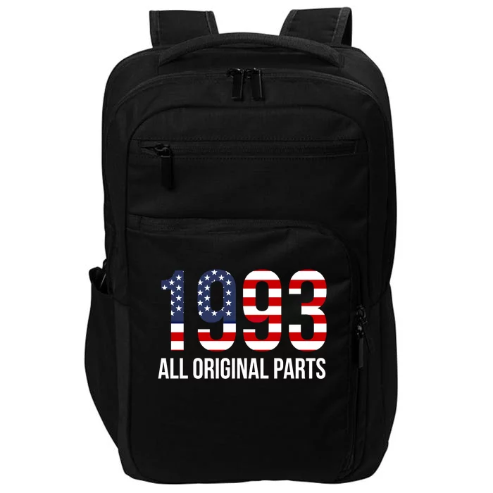 30th Birthday Design – 1993 Us America Flag Gift Impact Tech Backpack