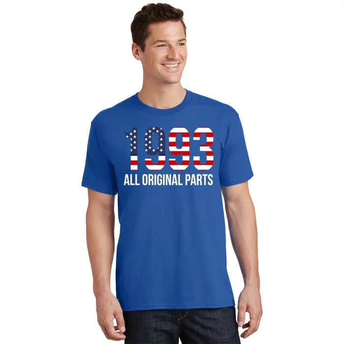 30th Birthday Design – 1993 Us America Flag Gift T-Shirt