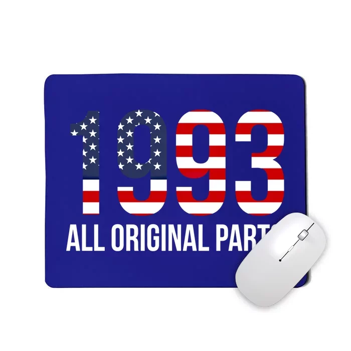 30th Birthday Design – 1993 Us America Flag Gift Mousepad