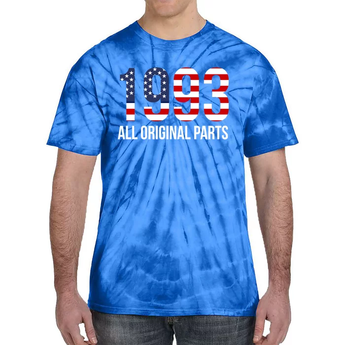 30th Birthday Design – 1993 Us America Flag Gift Tie-Dye T-Shirt