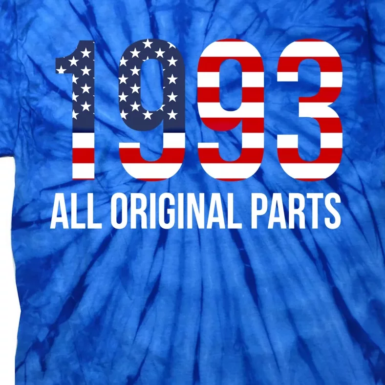 30th Birthday Design – 1993 Us America Flag Gift Tie-Dye T-Shirt