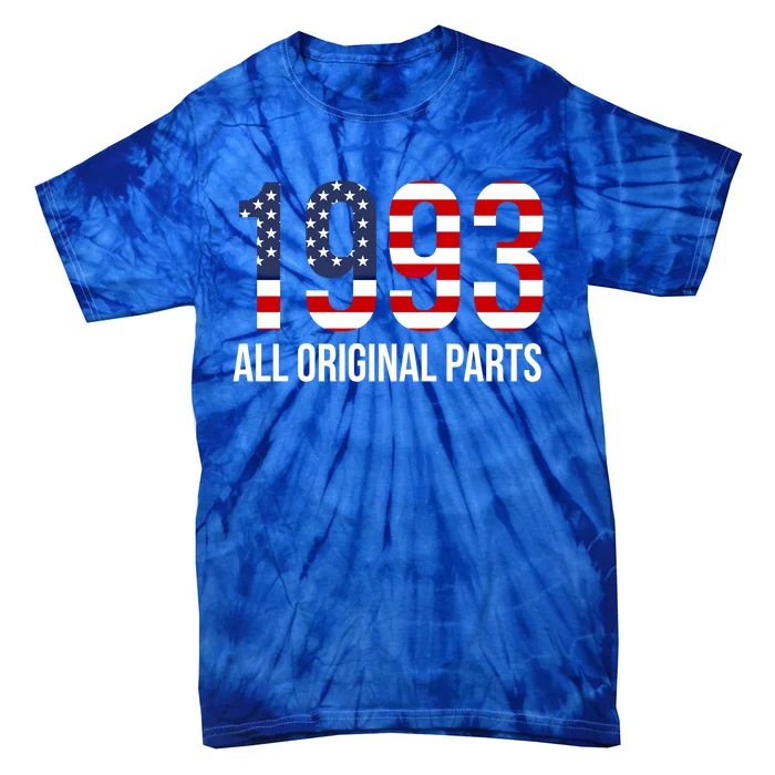 30th Birthday Design – 1993 Us America Flag Gift Tie-Dye T-Shirt