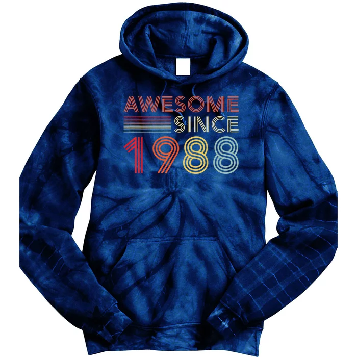 35 Birthday Decorations  Wo 1988 BDay 35th Birthday Tie Dye Hoodie