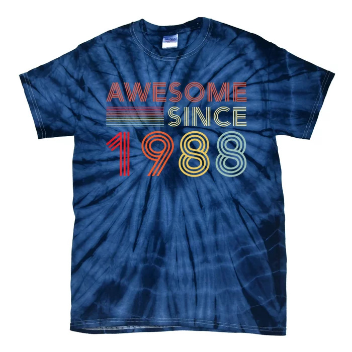 35 Birthday Decorations  Wo 1988 BDay 35th Birthday Tie-Dye T-Shirt