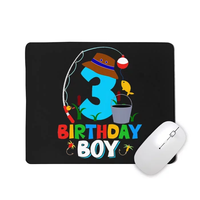 3rd Birthday Fishing Fish Bday Party Decorations Mousepad