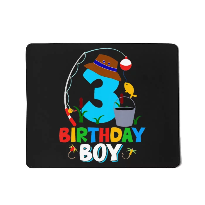 3rd Birthday Fishing Fish Bday Party Decorations Mousepad