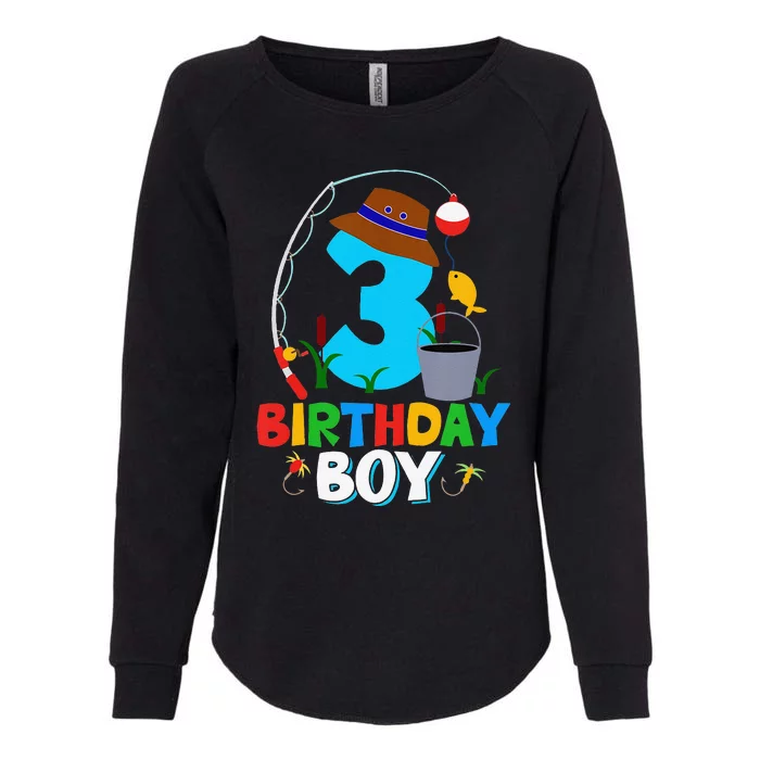 3rd Birthday Fishing Fish Bday Party Decorations Womens California Wash Sweatshirt