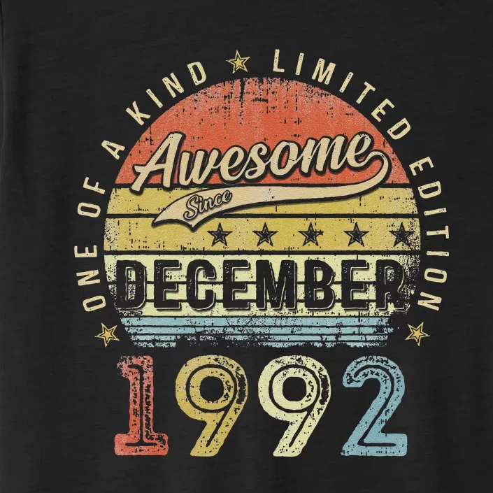 31th Birthday Gift Awesome Since December 1992 31 Year Old ChromaSoft Performance T-Shirt