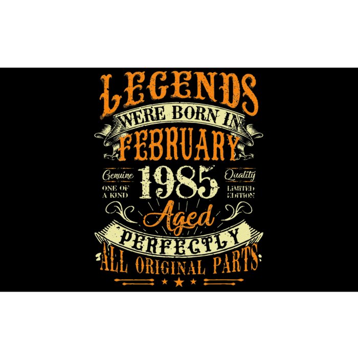 38th Birthday Gift 38 Years Old Legends Born February 1985 Bumper Sticker