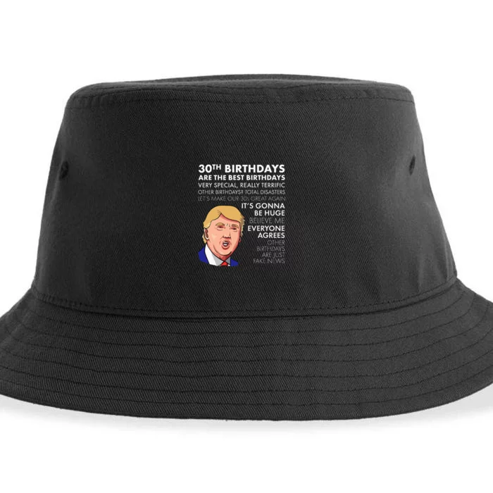 30th Birthday Gift Funny Trump Quote Sustainable Bucket Hat