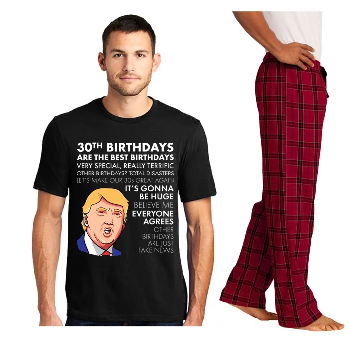 30th Birthday Gift Funny Trump Quote Pajama Set