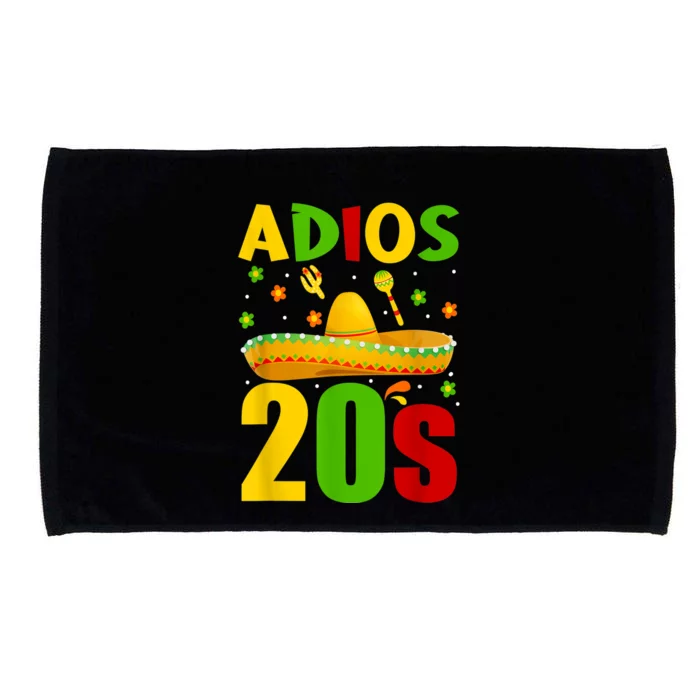 30th Birthday Mexican Party Cinco De Mayo Fiesta Adios 20s Microfiber Hand Towel