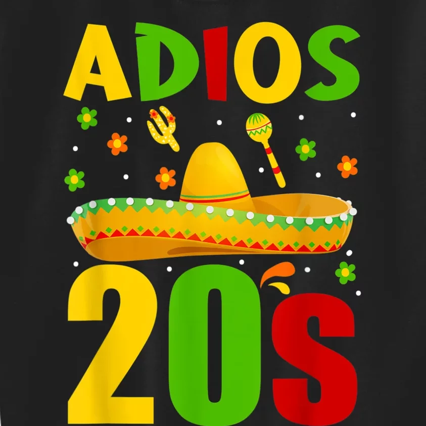 30th Birthday Mexican Party Cinco De Mayo Fiesta Adios 20s Kids Sweatshirt