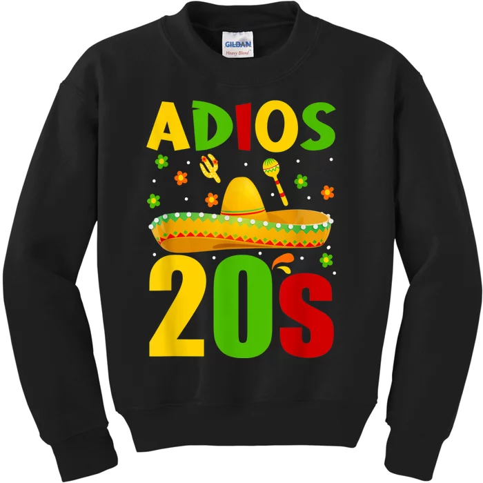 30th Birthday Mexican Party Cinco De Mayo Fiesta Adios 20s Kids Sweatshirt