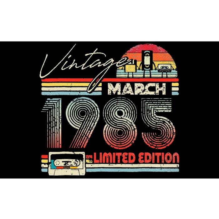 38th Birthday March 1985 Vintage Cassette Limited Edition Bumper Sticker