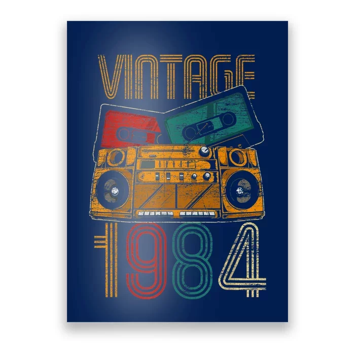 39th Birthday Present Gifts - Years Old Vintage 1984 Poster