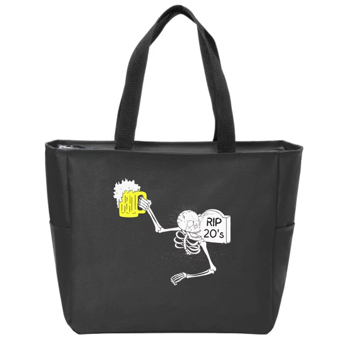 30th Birthday R.I.P. 20S Tombstone Zip Tote Bag