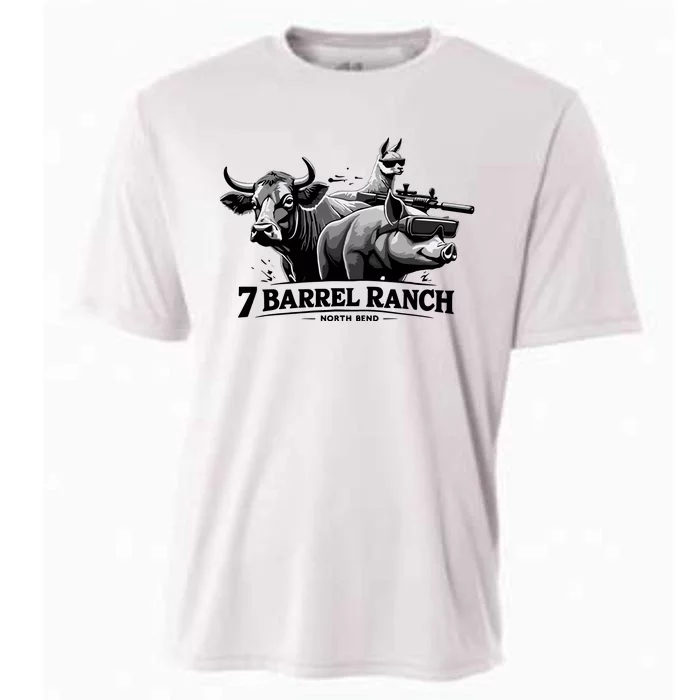 3 Barrel Ranch North Bend Cooling Performance Crew T-Shirt