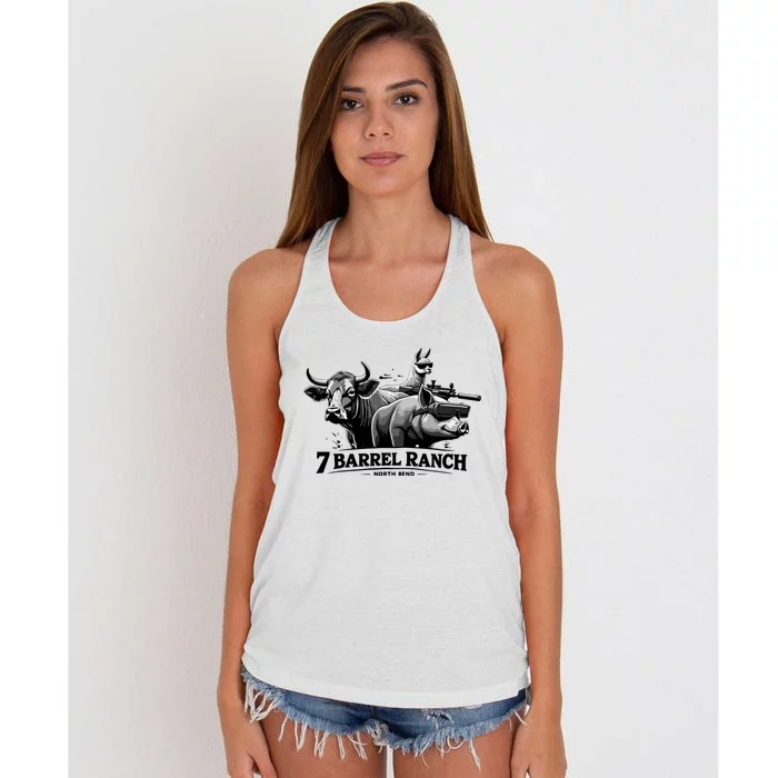 3 Barrel Ranch North Bend Women's Knotted Racerback Tank