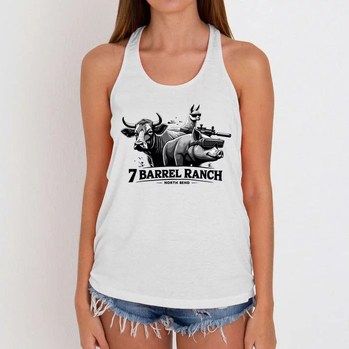 3 Barrel Ranch North Bend Women's Knotted Racerback Tank