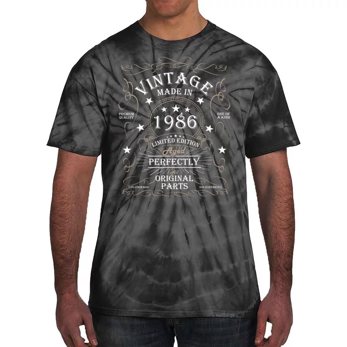 38th Birthday Retro Limited Edition Man Woman Vintage 1986 Tie-Dye T-Shirt