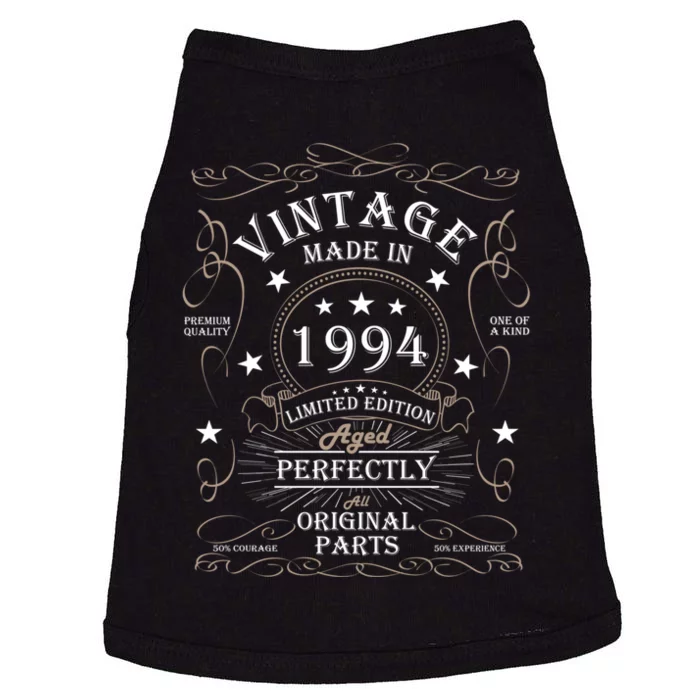 30th Birthday Retro Limited Edition Man Woman Vintage 1994 Doggie Tank