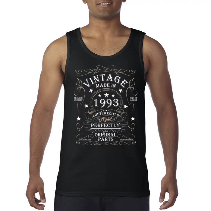 31st Birthday Retro Limited Edition Man Woman Vintage 1993 Tank Top