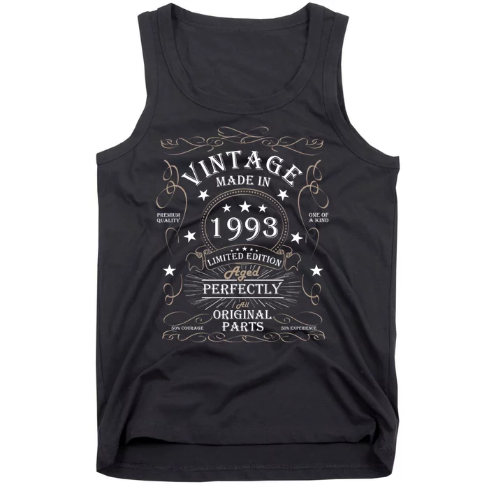 31st Birthday Retro Limited Edition Man Woman Vintage 1993 Tank Top