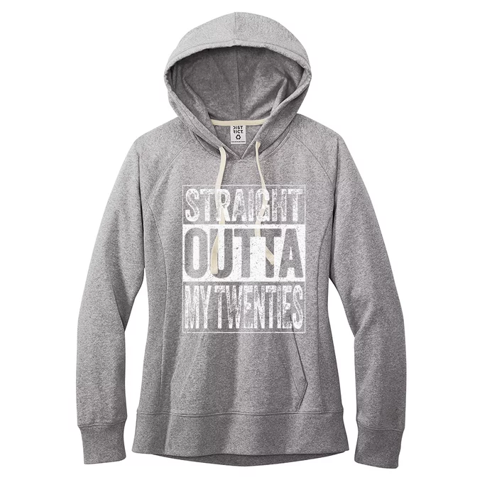 30th Birthday Straight Outta My Twenties Humor Women's Fleece Hoodie