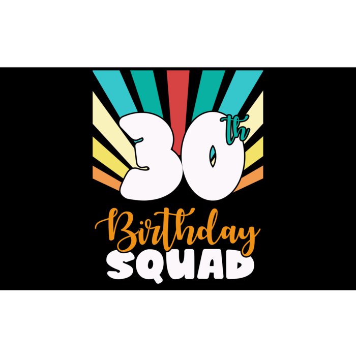 30th Birthday Squad 30 Years Old Bumper Sticker