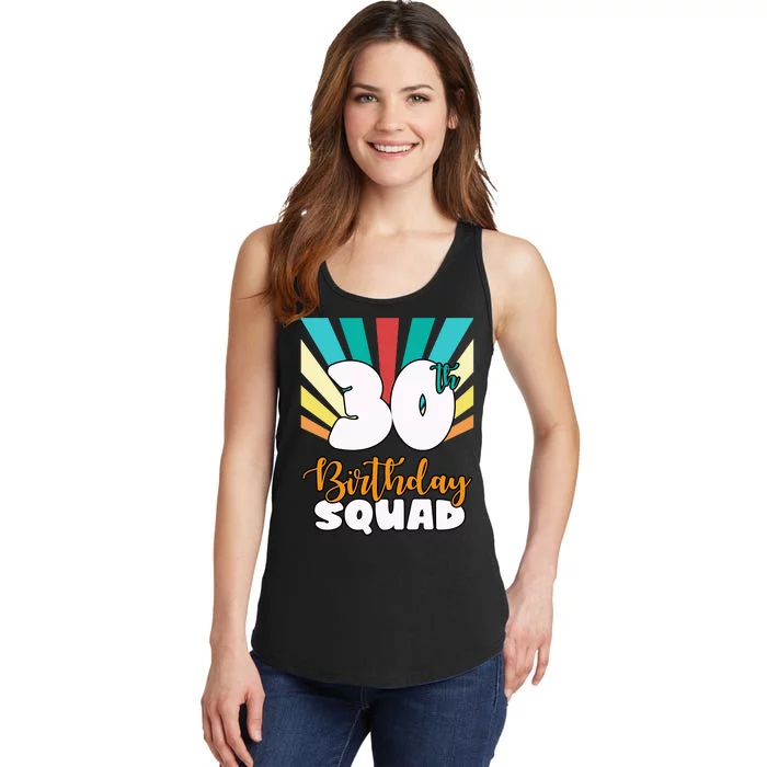 30th Birthday Squad 30 Years Old Ladies Essential Tank