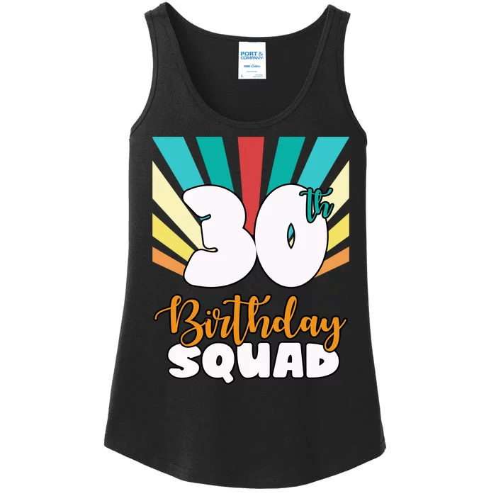 30th Birthday Squad 30 Years Old Ladies Essential Tank