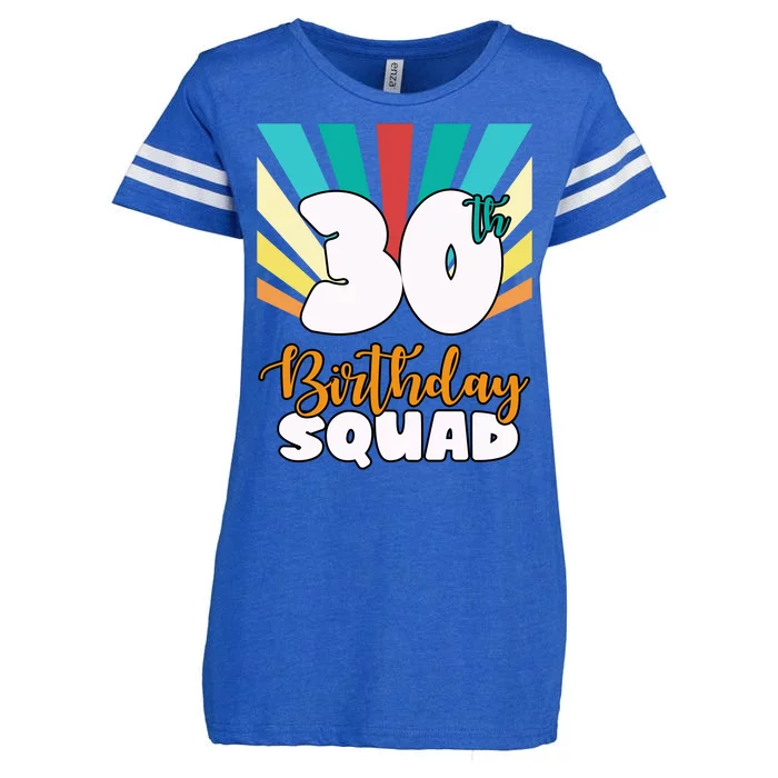 30th Birthday Squad 30 Years Old Enza Ladies Jersey Football T-Shirt