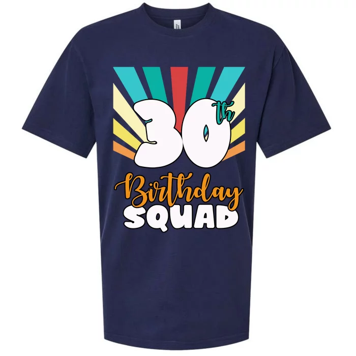 30th Birthday Squad 30 Years Old Sueded Cloud Jersey T-Shirt