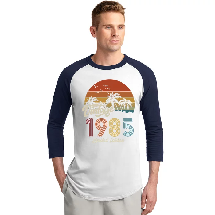 38th Birthday Vintage Limited Edition 1985 Baseball Sleeve Shirt