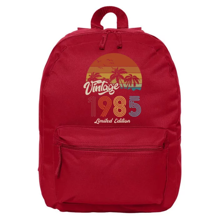 38th Birthday Vintage Limited Edition 1985 16 in Basic Backpack