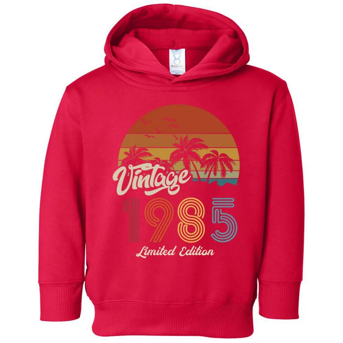 38th Birthday Vintage Limited Edition 1985 Toddler Hoodie