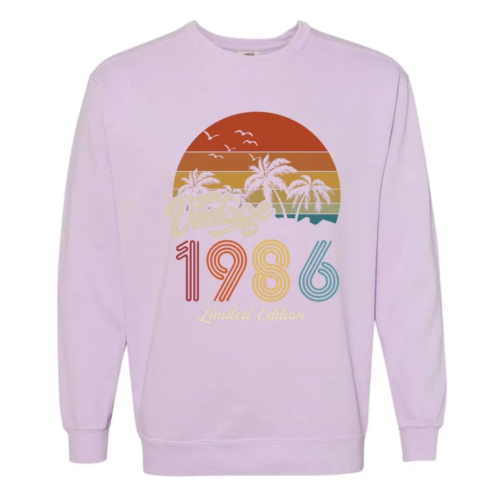 37th Birthday Vintage Limited Edition 1986 Garment-Dyed Sweatshirt